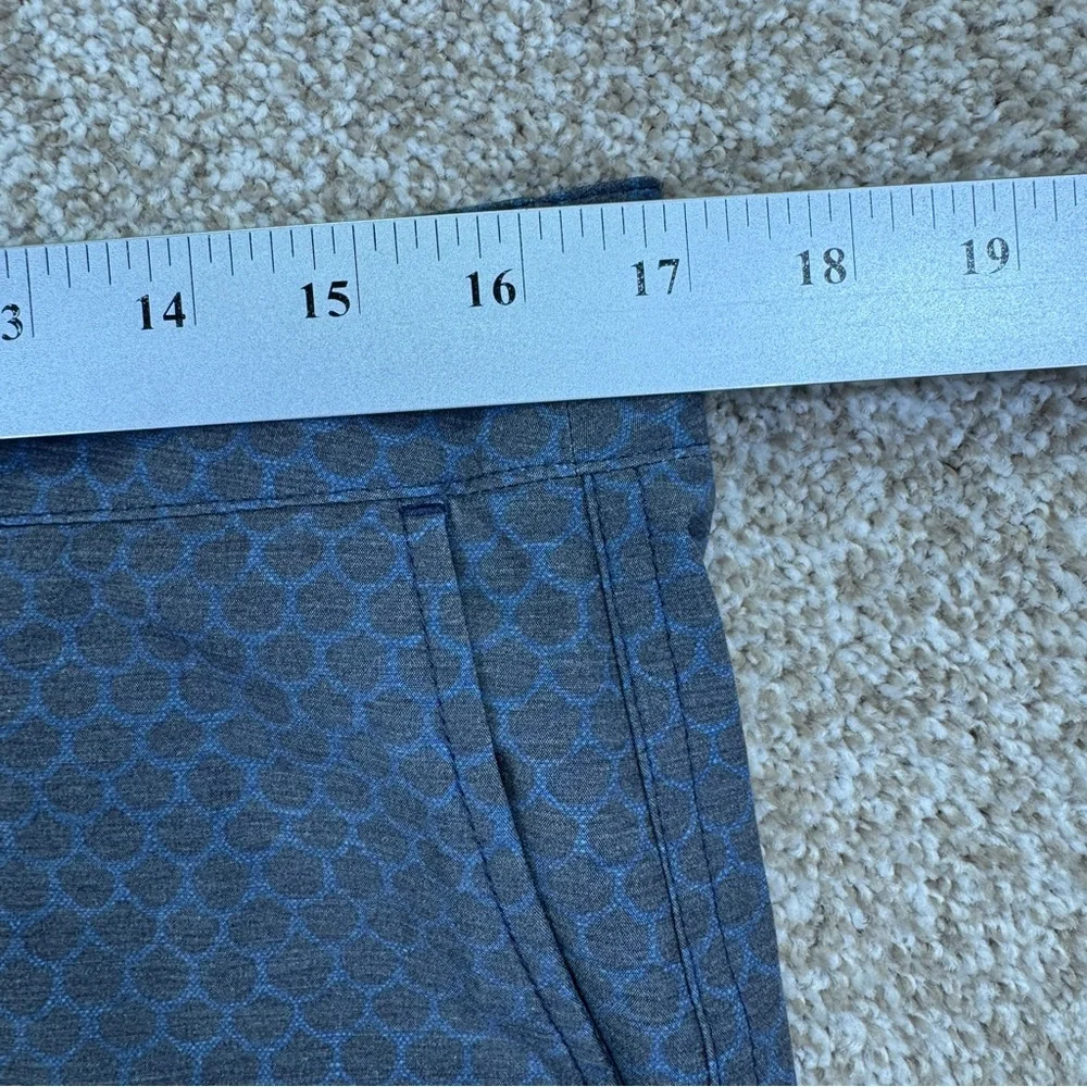 Faherty Athletic Shorts Blue and Gray Mens Size 32